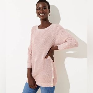Loft Side Button Tunic Sweater